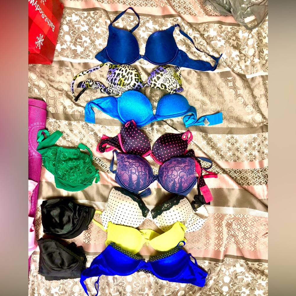 Lot of 11 Bras Candies, VS, LofF